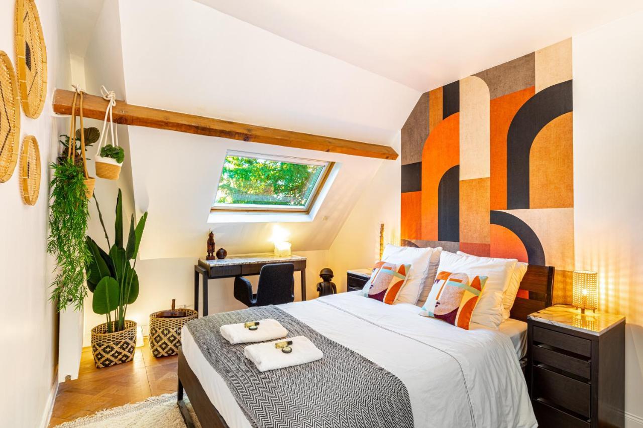Stylish Modern Apartement - Art, Design, Garden, Villa Des Ammonites Meudon Eksteriør billede