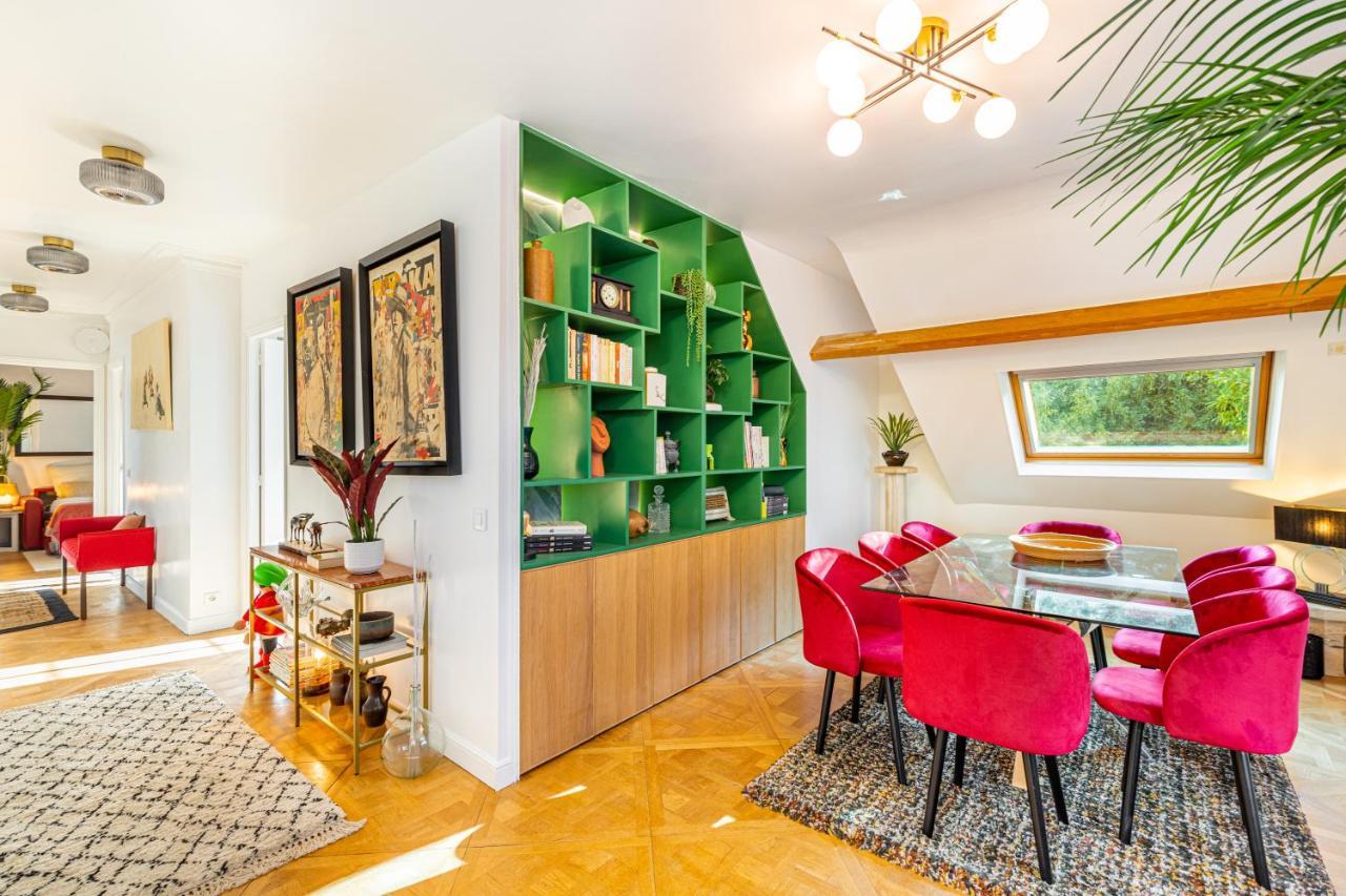 Stylish Modern Apartement - Art, Design, Garden, Villa Des Ammonites Meudon Eksteriør billede